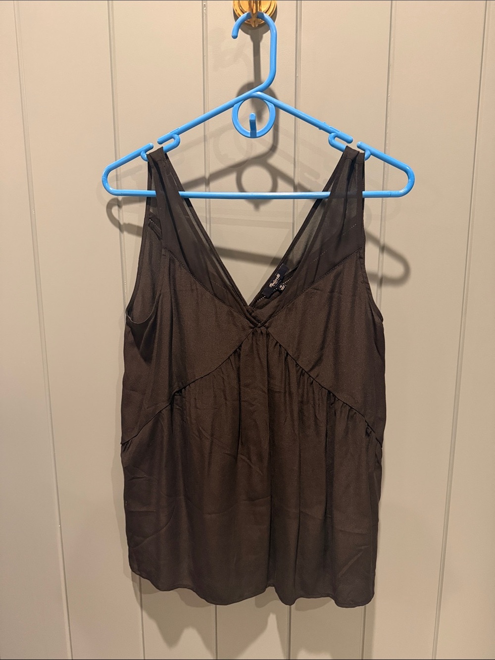 Madewell Black V-Neck Sleeveless Camisole